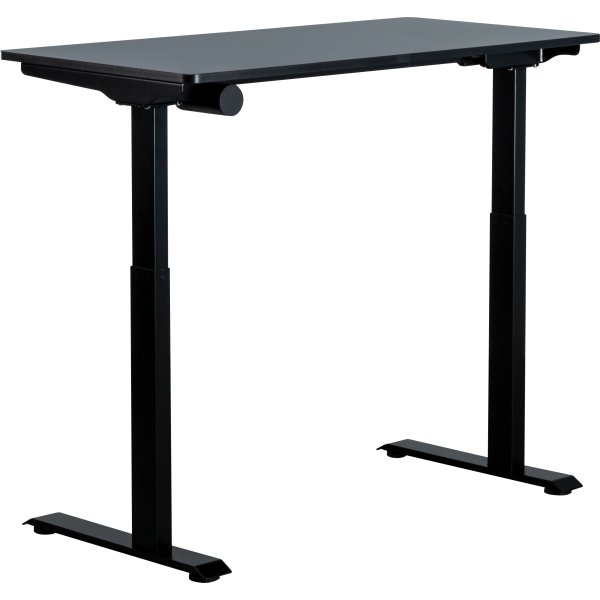 Small höj- & sänkbart skrivbord, 120x60 cm, svart