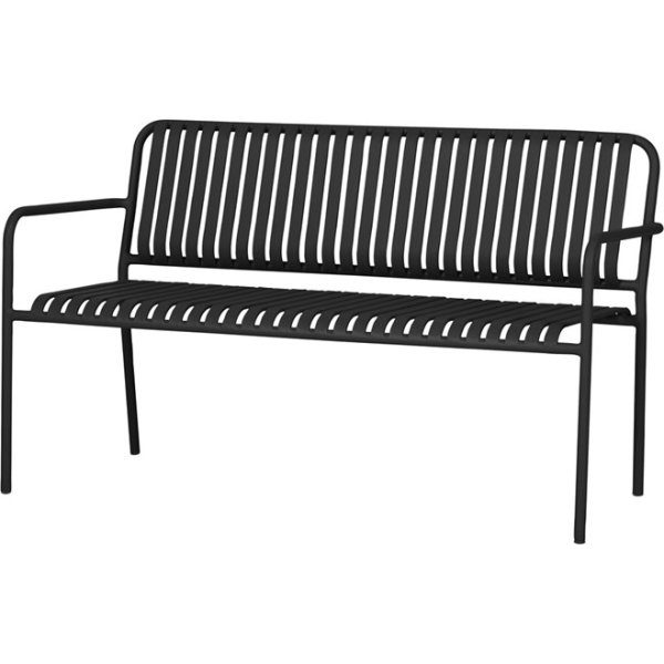Stella Trädgårdsbänk 140x56cm, svart
