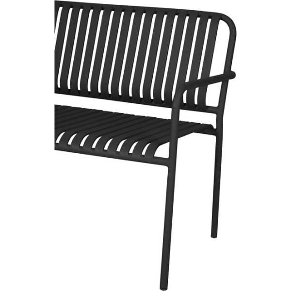 Stella Trädgårdsbänk 140x56cm, svart