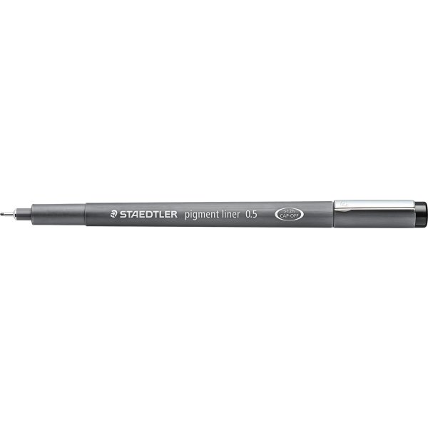 Staedtler Pigment Liner 308 fiberpenna, 0,5 mm, sv