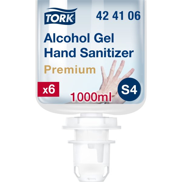 Tork S4 Premium Handdesinfektion 80% Gel, 1 L