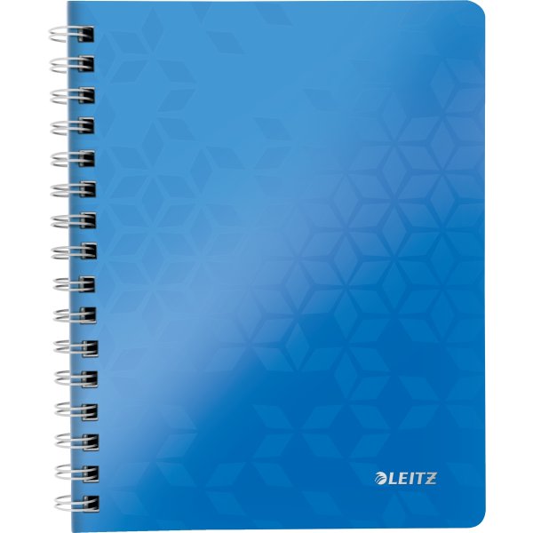 Leitz WOW Spiral linjerad A5-anteckningsbok, blå