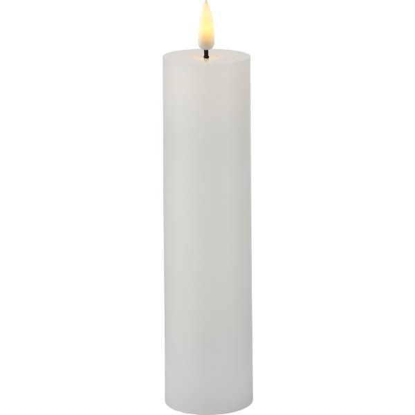 Sille Exclusive LED Ljus, Ø5 x H20 cm, Vit