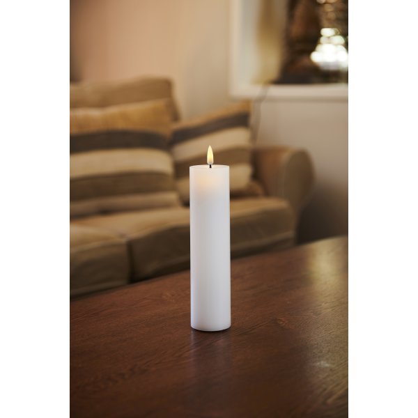 Sille Exclusive LED Ljus, Ø5 x H20 cm, Vit