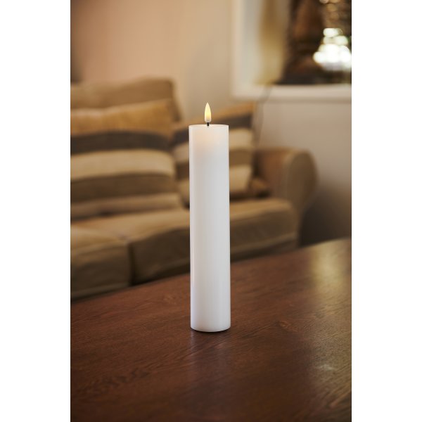 Sille Exclusive LED Ljus Ø5 x H25 cm, Vit