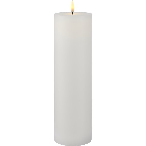 Sille Exclusive LED Ljus Ø7,5 x H25 cm, Vit