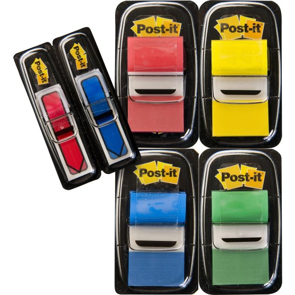 Post-it indexfane standard 4 farver & 2 pk. pile