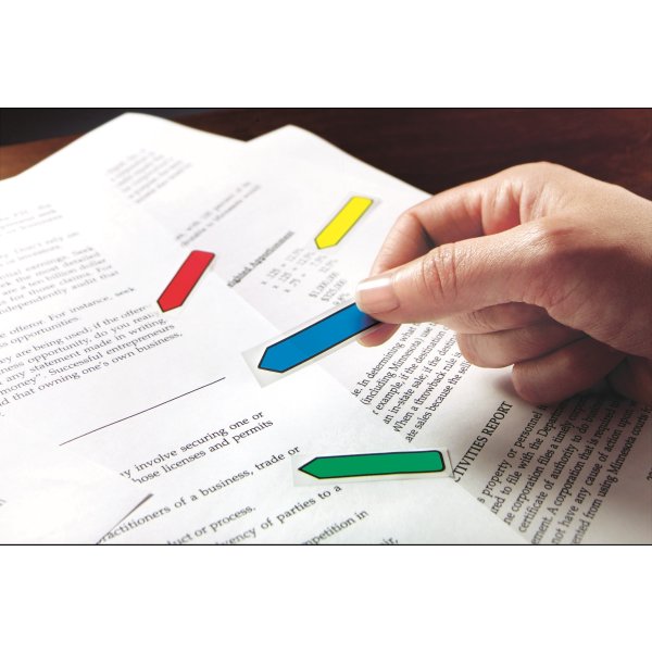 Post-it indexfane standard 4 farver & 2 pk. pile
