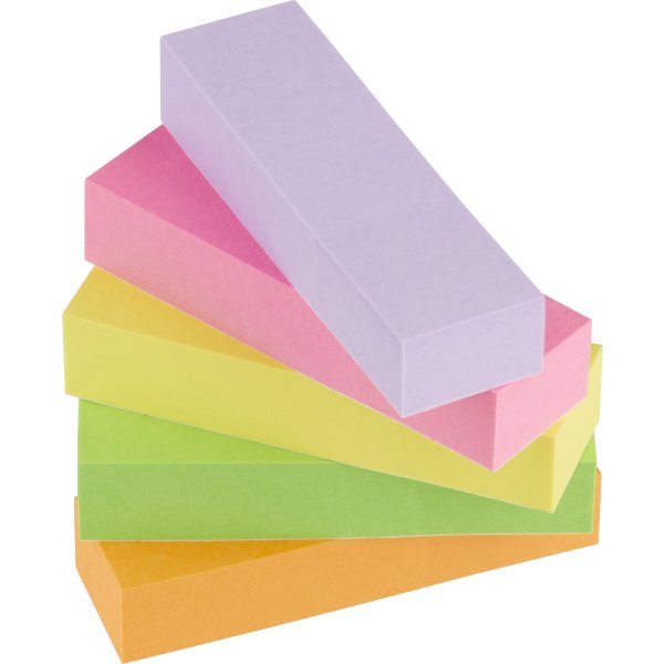 Post-it indexfaner 5 mix, 500 strips, neon farver