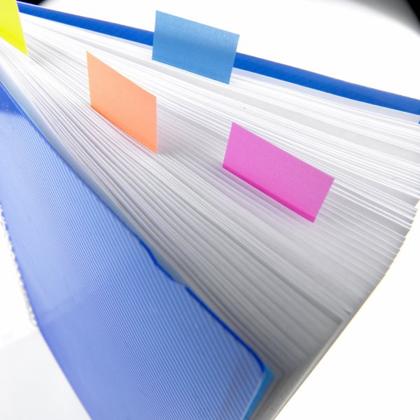Post-it indexfaner 5 mix, 500 strips, neon farver
