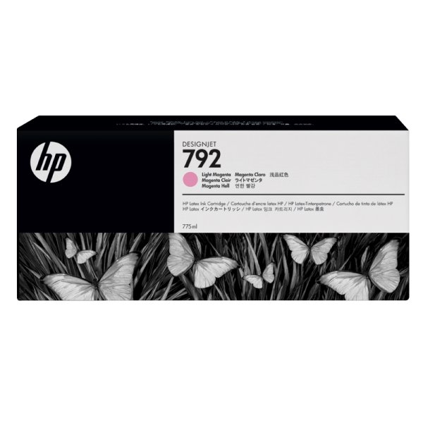 HP nr 792 Latex bläckpatron, ljus magenta, 775 ml.