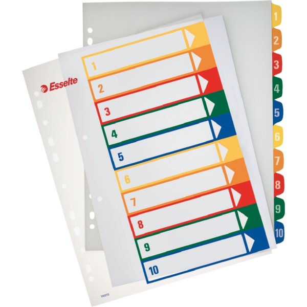 Esselte Maxi register A4, 1-10, til print