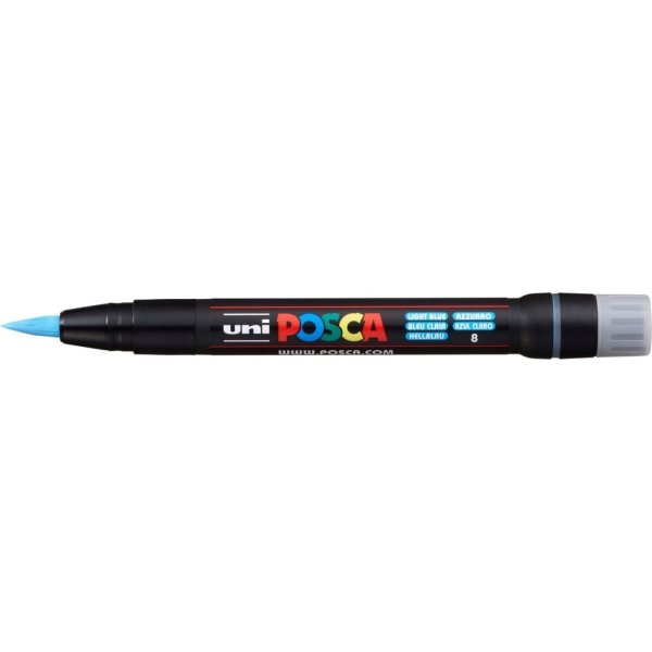 Posca Marker | PCF350 | Brush | 1-10 mm | Ljusblå