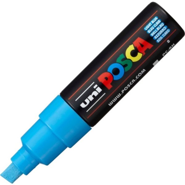 Posca Marker | PC-8K | B | 8 mm | Ljusblå