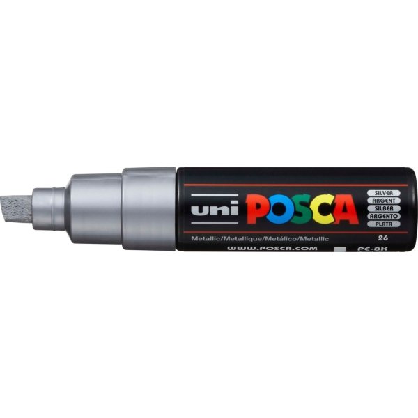 Posca Marker | PC-8K | B | 8 mm | Silver