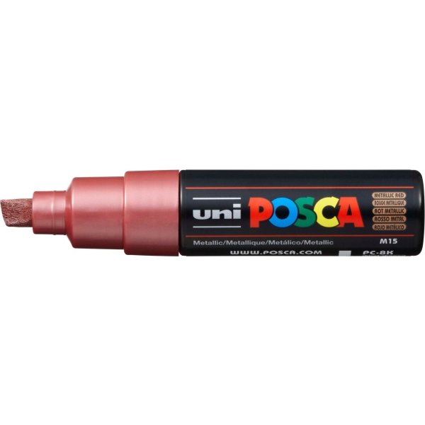 Posca Marker | PC-8K | B | 8 mm | Röd metall