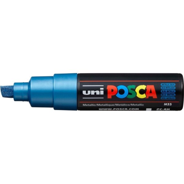 Posca Marker | PC-8K | B | 8 mm | Blå metall