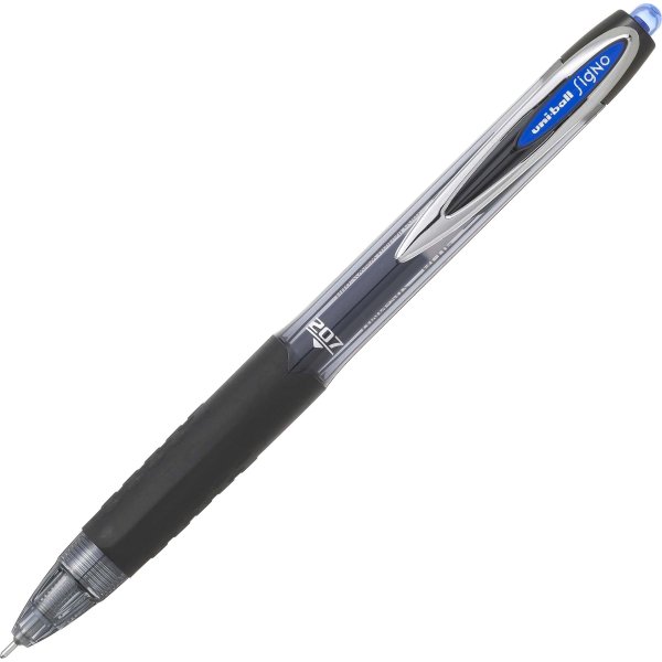 Uni-ball Signo UMN 207 Needle Point gelpen, blå