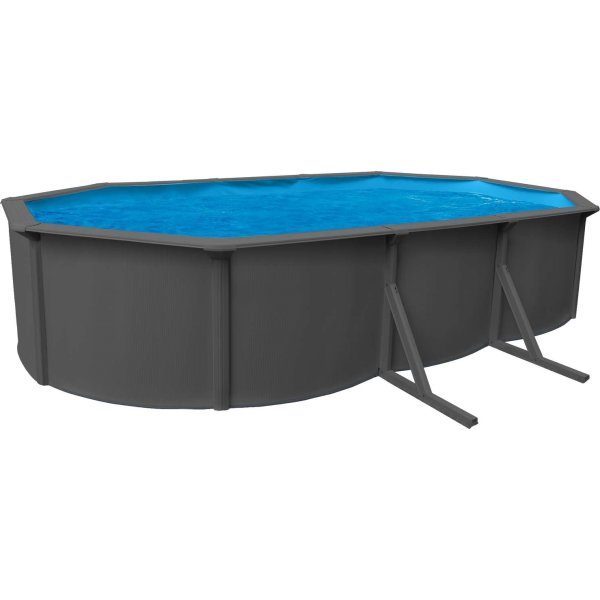 Pool Basic 610 x 360 x 120 cm – antracitgrå