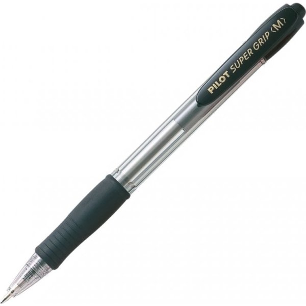 Pilot Super Grip kulspetspenna, medium, svart