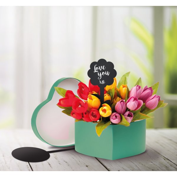 Securit Silhouette Tag Flower Etikettskylt | 5 st