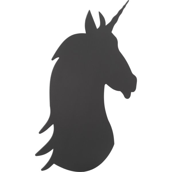 Securit Silhouette Unicorn Griffeltavla, svart