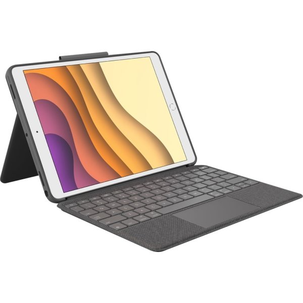 Logitech Combo Touch folio med tangentbord, grå