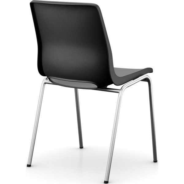 Ana stol utan stoppning, Grafit / Silvermetallic