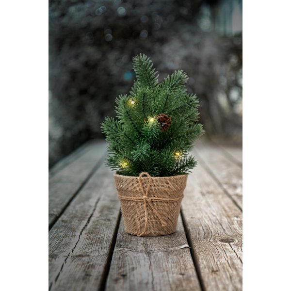 Julgran m/Kruka, LED, H30 cm