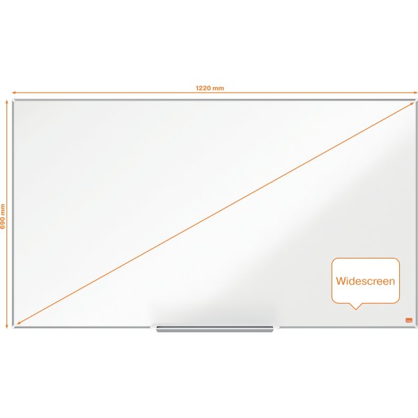 Whiteboard Widescreen Nobo emaljerad i vitt 55"