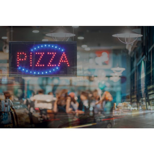 Securit LED-skylt | Pizza