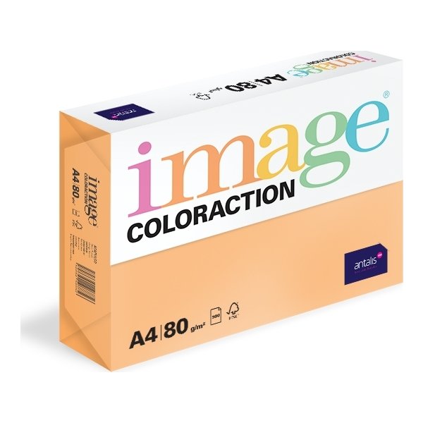 Image Coloraction A4 80 g | 500 ark | Neonorange