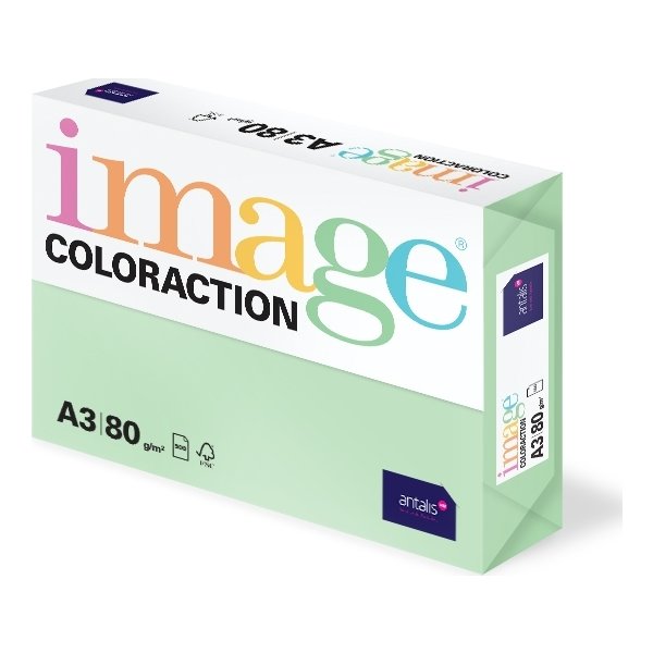 Image Coloraction A3, 80g, 500ark, enggrøn