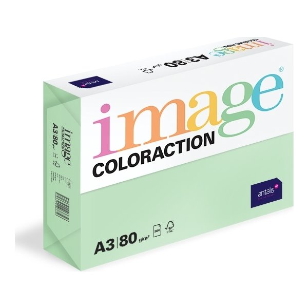 Image Coloraction A3, 80g, 500ark, enggrøn
