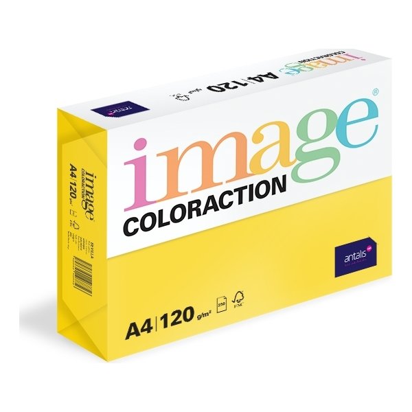 Image Coloraction A4, 120g, 250ark, rapsgul