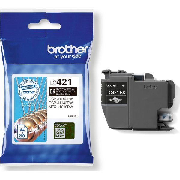 Brother LC421BK bläckpatron, svart