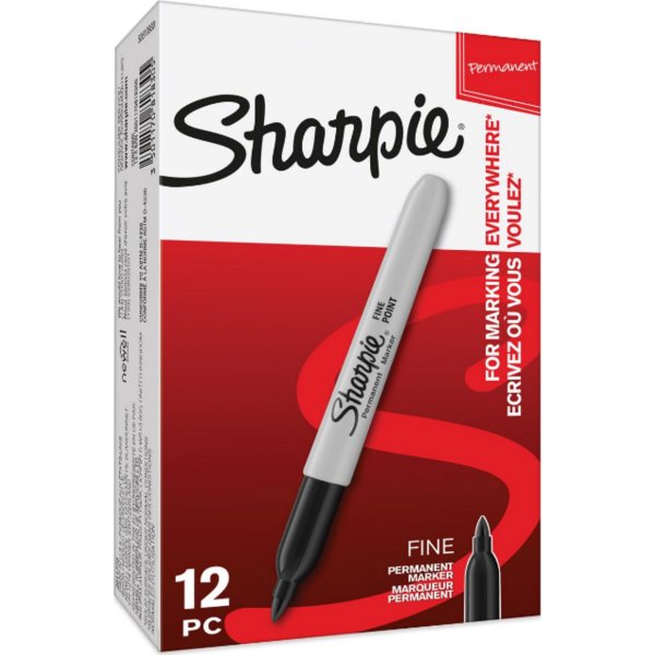 Sharpie Permanent Marker | Fine Point | Svart