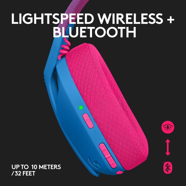 Logitech G435 LIGHTSPEED | trådlöst headset | blå