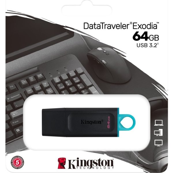 Kingston DataTraveler Exodia USB-minne | 64 GB