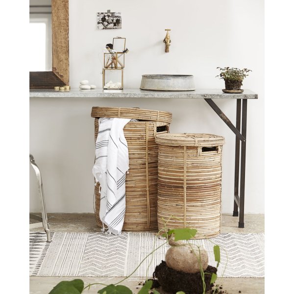 House Doctor Chaka tvättkorg, natur 2 st.