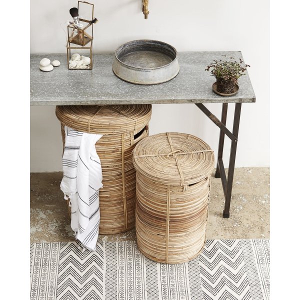 House Doctor Chaka tvättkorg, natur 2 st.