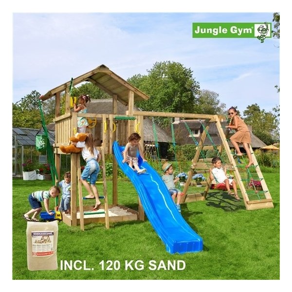 Jungle Gym Chalet lektorn, rutschkana o klättring