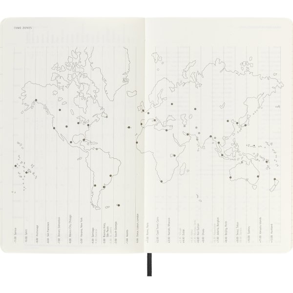 Moleskine kalender | S | L | Månad | Svart