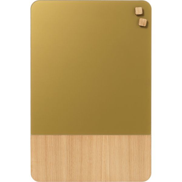 NAGA Glassboard tavla med ekfanér 40x60 cm | guld