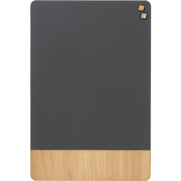 NAGA Glassboard tavla med ekfanér 60x80 cm | grå