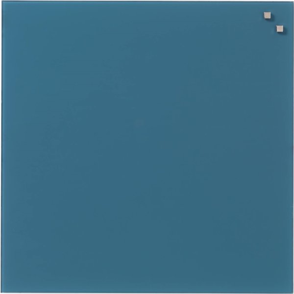 NAGA Glassboard magnetisk glastavla 45x45 cm, blå