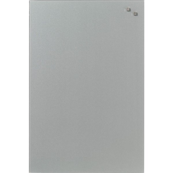 NAGA magnetisk glastavla 40x60 cm, silver