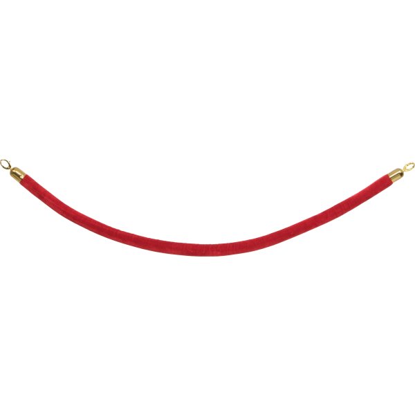 Rep för avspärrningsstolpe i guld Röd
