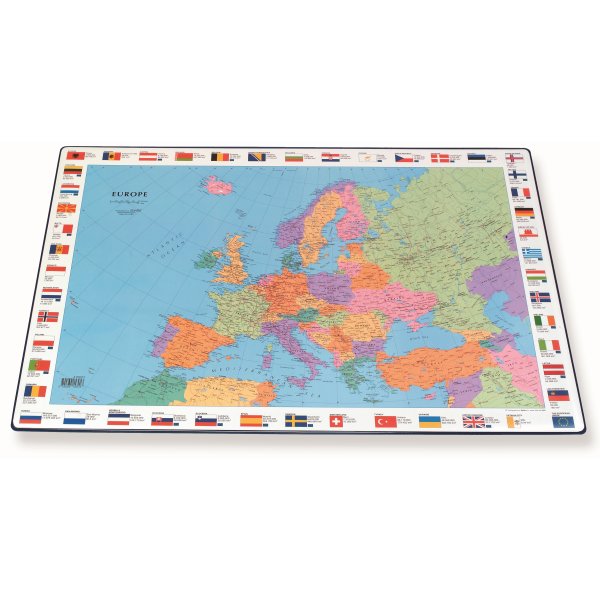 Bantex skrivunderlägg, Europakarta