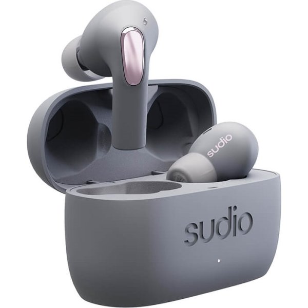 SUDIO E2 trådlösa hörlurar, grå